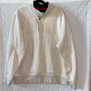 Orvis Signature 1/4 Zip Fleece Lined Long Sleeve Sweatshirt